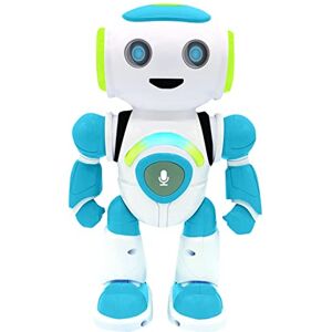 Lexibook Powerman Jr. Robot Intelligent Qui lit dans Les pensées Arabe Jouet pour garçons et Filles Powerman Junior Danse Joue de la Musique Quiz Animaux karaoké programmable STEM ROB20AR - Publicité