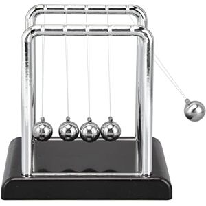 Dilwe Physique Science Boules Jouets, Metal Balance Pendule Balle Physique Science Jouet Éducatif Bureau Décoration Jeux Accessoires (Fond Noir) - Publicité