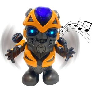 MAGIC SELECT Robot Bumblebee Danseuse Électronique avec Lumières et Musique. Mini Robot de Super-héros. Figurine des Transformer. Cadeau pour Garçons et Filles. Piles AA Non INCLUSES. Publicité