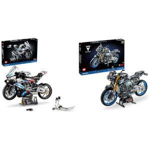 Lego 42130 Technic BMW M 1000 RR: Modèle Réduit de Moto BMW & 42159 Technic Yamaha MT-10 SP, Kit de Maquette de Moto pour Adultes, Réplique Authentique avec Moteur 4 Cylindres - Publicité