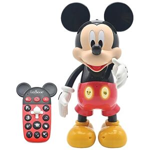 Lexibook Disney-Robot Mickey bilingue Français/Anglais, 100 Quiz éducatifs, Effets de lumière, Danse, programmable, articulé, Noir/Rouge, MCH01i1, pour 3+ ans - Publicité