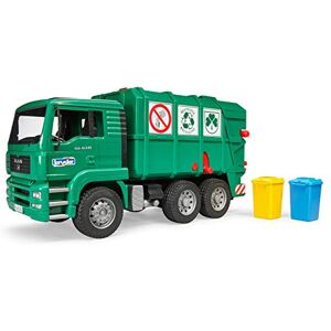 bruder 02753 Camion poubelle MAN TGA vert avec 2 poubelles - Publicité