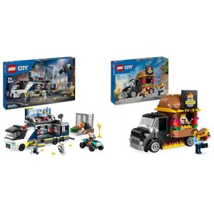 Lego City Le Laboratoire de Police Scientifique Mobile, Cadeau pour Garçons et Filles Dès 7 Ans & City Le Food-Truck de Burgers, Jouet de Camionnette, Cadeau pour Garçons et Filles de 5 Ans - Publicité