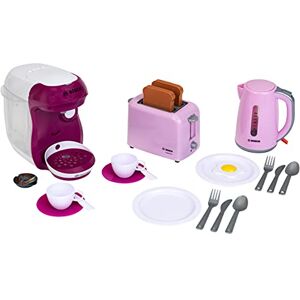 klein Theo  9564 Set Petit Déjeuner Bosch avec Grille-Pain Cafetière Bouilloire et Beaucoup D'Accessoires Jouet pour Enfants Partir de 3 Ans - Publicité