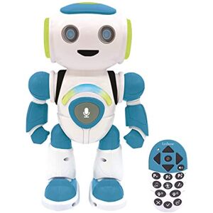 Lexibook Powerman Jr. Robot Intelligent pour Enfants Qui lit dans Les pensées Danse, Joue de la Musique, Quiz Animaux, STEM Programmable, avec Télécommande Vert/Bleu ROB20DE, Allemand version - Publicité