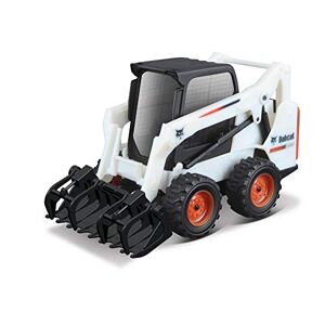 Bburago Bobcat B18-31802 10CM S590 Chargeur de Direction avec grappin, Motifs et Couleurs Assortis - Publicité