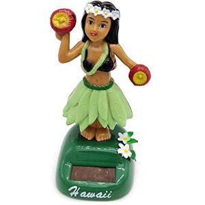 Nybhyjka Figurine Solaire Dansante, Danseuse Hawaienne Voiture Qui Bouge, Bobble Heads Pour Bord, Figurine Hawaïenne Jouet Voiture Solaire Balançoire Poupée Hawaiian Fille Danse Jouet Pour Tableau De Bord - Publicité