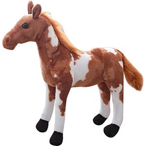 ISAKEN Poney en Peluche, Simulation Animaux en Peluche Jouet Poupées Interactives Enfants, Poney Debout Ferme Animaux Cheval en Peluche Peluches Poneys pour Garçons, Filles Et Bébés - Publicité