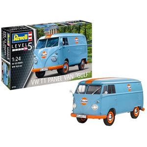 Revell Modélisme I Kit de modélisme VW T1 Panel Van (Gulf Decoration) I Échelle 1:24 I 125 pièces I À partir de 13 ans I Volkswagen I Classique I Modèle de voiture I Kit de bricolage - Publicité