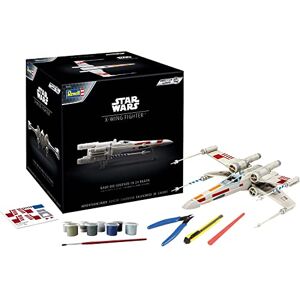 Revell - Calendrier de l'Avent modèle Star Wars X-Wing Fighter avec système Easy Click Véhicule à Construire en 24 Jours Avant Noël, 01035, Blanc, 21,8 cm - Publicité