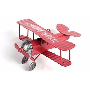 VIDOO Retro Vintage Avion Avion Modèle Avion Home Décoration Jouet-Rouge - Publicité