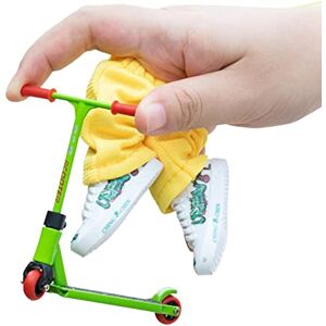 Bavokon Finger Scooter Modèle Ensemble avec Fingerboard Accessoires,Finger Skateboard Jouet pour Enfants,Jouets pour Doigts Comprend des Pantalons pour Doigts Scooter Doigt - Publicité