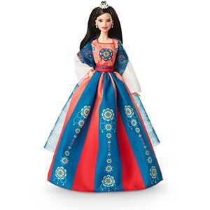 Barbie Nouvel an Chinois Poupée Mannequin, Signature, Emballage prêt à Exposer, Hanfu avec imprimé Chinois, à Collectionner, Jouet Enfant, Dès 3 Ans, HJX35 - Publicité