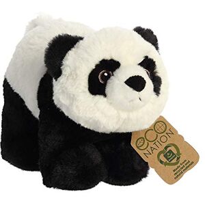 Aurora , 35012, Eco Nation, Panda, 23 cm, Peluche, Noir & Blanc - Publicité