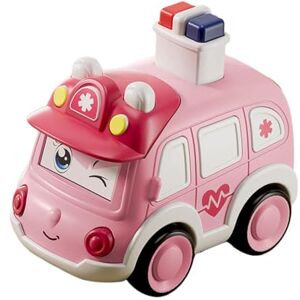 EHJRE Press and Go Cars, Jouets éducatifs Précoces, Mignons, Durables, Créatifs, Cadeaux de Fête, Voiture pour Bébé, Véhicules, Jouets pour Garçons et Fille, Ambulance - Publicité