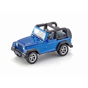 SIKU 1342, Jeep Wrangler, métal/plastique, bleu, voiture jouet pour enfants, attelage de remorque - Publicité