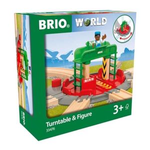 Brio World 33476 Plaque Tournante et Personnage Accessoire pour circuit de train en bois Action de jeu sans pile Jouet pour garçons et filles dès 3 ans - Publicité