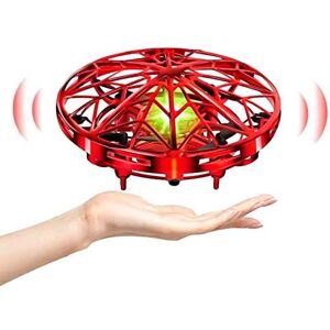 kizplays UFO Mini Drone pour Enfants, Drone à Commaande Manuelle, UFO Flying Ball Jouet Volant Hélicoptère avec Rotation à 180°, Jeux d'Avion Volant Cadeaux pour Garçons, Filles et Adultes - Publicité