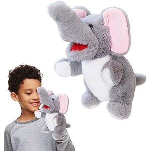 Zankie Marionnettes à Main Animaux Jouet en Peluche Animal Mignon et Doux,Marionnettes en Peluche à Bouche Mobile pour bébés et à partir de 3 Ans, Jeu de Simulation pour bébés, théâtre de - Publicité