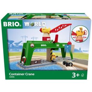 Brio World 33996 Grue Double Voie de Chargement Action de Jeu sans Pile/avec Aimant Figurine Incluse Jouet pour garçons et Filles à partir de 3 Ans - Publicité