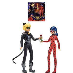 Bandai Miraculous Ladybug et Chat Noir Poupées Ladybug & Chat Noir Poupées mannequin articulées 26 cm P50198 - Publicité