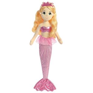 Aurora , 33205, Sea Shimmers Topaz la Sirène, 46 cm, Peluche, Rose, Peche, Orange, Pink, Peach - Publicité
