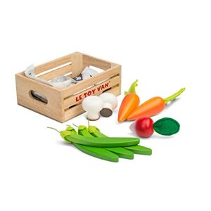 Le Toy Van TV182 Lernspiel für Kinder ab 2 Jahren, Holzspielzeug-Gemüsekiste, Montessori-Spielzeug, ökologisches Spiel aus FSC-Holz und Farben auf Wasserbasis - Publicité