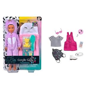 Corolle Girls Coffret Luna Pyjama Party, poupée Mannequin + Dressing Pop Musique & Mode, 28cm, dès 4 Ans - Publicité