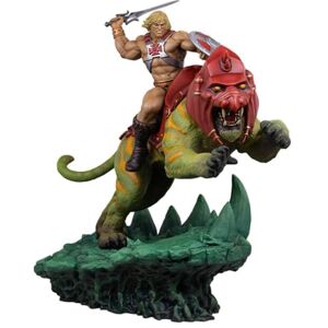 Tweeterhead Masters of The Universe Statuette He-Man and Battle Cat Classic Deluxe 59 cm - Publicité