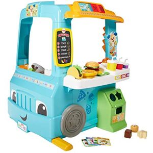 Fisher Price Food Truck de Puppy, Camion de Cuisine Bleu avec Sons et Lumières, GHJ07 - Publicité