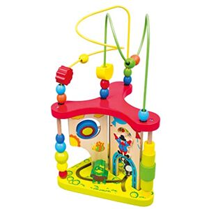 Bino Mertens 84202  Grand nœud de motricité pour enfants à partir de 1,5 ans et plus (jouet de motricité pour favoriser la coordination œil-main, perception et motricité fine), multicolore - Publicité