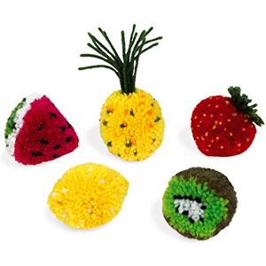 Janod - Kit Créatif-Pompons Fruits, J07776, Multicolore - Publicité