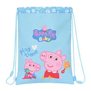 safta - Sac Plat Junior Peppa Pig Baby 26 x 34 x 1 cm, 612292855, Multicolore, Estándar - Publicité