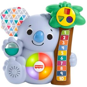 Fisher Price Linkimals Nicolas Le Koala, Jouet bébé interactif d'apprentissage, Sons et lumières, Version française, 9 Mois et Plus, GRG69 - Publicité