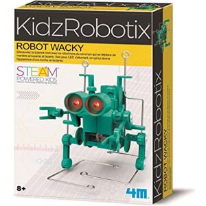 4M KIDZROBOTIX: WACKY ROBOT contient des instructions détaillées, fonctionne sur piles 2x1.5V AAA (excl.), boîte 24x16,5x6cm, 8+ - Publicité