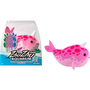 Lansay ZHU ZHU AQUARIUM Coral le Narval Rose Peluche Douce & Interactive Pour Enfants dès 4 ans Mini Univers Sous Marin Enchanté Animal Intéractif Rigolo Pas Besoin d'Eau - Publicité