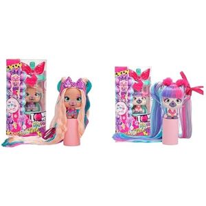 VIP PETS Bow Power Kim + Natty S6   Poupée Chien à Collectionner avec Un Look Urbain et des Cheveux Longs de 30 cm à peigner ou décorer Jouet Cadeau pour Filles +3 Ans - Publicité