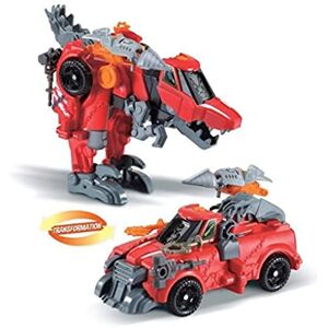 VTech Switch & Go Dinos Lanceur, Dinosaure Sonore Warrior, Super Vélociraptor, Jouet 2 en 1 Transformable en Voiture de Course, Tirs de Projectiles, Cadeau Enfant Dès 4 Ans Contenu en Français - Publicité