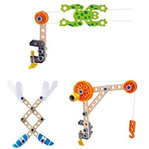 Hape Kit 3 Expériences Scientifiques Junior Inventor, 37 Pièces Atelier Sciences de Construction Jouet en Bois pour Enfant dès 4 ans Coffret Éducatif Activité Manuelle Garçon, Fille - Publicité