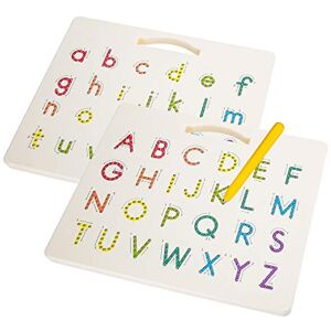 Hautton Tableau Magnétique de Lettres pour Enfants, Jouet Éducatif et Innovant, Améliorer la Tenue du Crayon, pour Anniversaire, Nouvel an et Noël pour Apprendre l’Alphabet en S’Amusant - Publicité