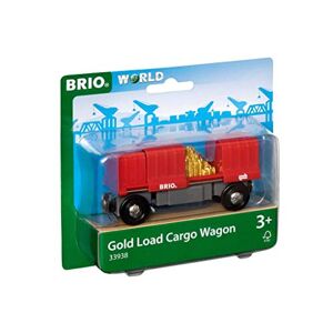 Brio World 33938 Wagon Cargo Rouge Accessoire pour circuit de train en bois Avec connexions aimantées Jouet pour garçons et filles à partir de 3 ans - Publicité