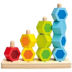 Hape E0504 Counting Stacker Colourful Educational Wooden Toy - Publicité