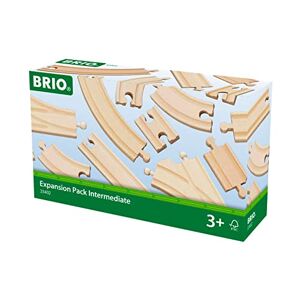 Brio World 33402 Coffret Evolution Intermédiaire 16 Rails Accessoire pour circuit de train en bois Assortiment de rails Jouet mixte à partir de 3 ans - Publicité