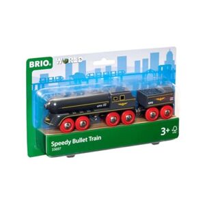 Brio World 33697 Train Grande Vitesse pour Circuit de Train en Bois Système d'attache aimantée Jouet pour garçons et Filles à partir de 3 Ans - Publicité