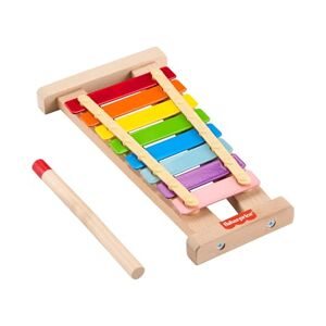Fisher Price Jouet musical, xylophone en bois, jeu favorisant le développement avec 2 pièces en bois pour enfants à partir de 2 ans, HXV13 - Publicité