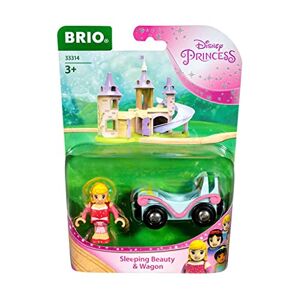 Brio 33314 Belle au Bois Dormant & Wagon/Disney Princesses Accessoire pour Circuit de Train en Bois avec connexions aimantées A partir de 3 Ans - Publicité