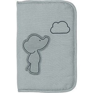 Nattou Couverture de Livre en Peluche en 100% Coton (Tissu Éponge), Éléphant Axel, Avec Fermeture Éclair, Environ 25 x 16,5 cm, Luna et Axel, Vert - Publicité