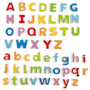 Hape Alphabet Magnétique Enfants de 3 ans et Plus Apprendre à Lire et à Écrire, Voyelles et Consonnes 52 Lettres Magnétiques Idéal Pour Introduire les Lettres, l'Écriture et les Couleurs - Publicité