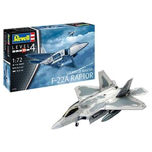 Revell - Lockheed Martin F-22A Raptor, Fmaquette Avion 1:72, 26,4 cm F-22, Maquette, 03858, Multicolor - Publicité