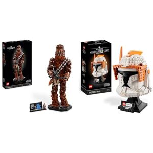 Lego 75371 Star Wars Chewbacca, Figurine Wookiee avec Arbalète, Minifigurine & 75350 Star Wars Le Casque du Commandant Clone Cody, Maquette pour Adultes à Construire, Collection The Clone Wars - Publicité